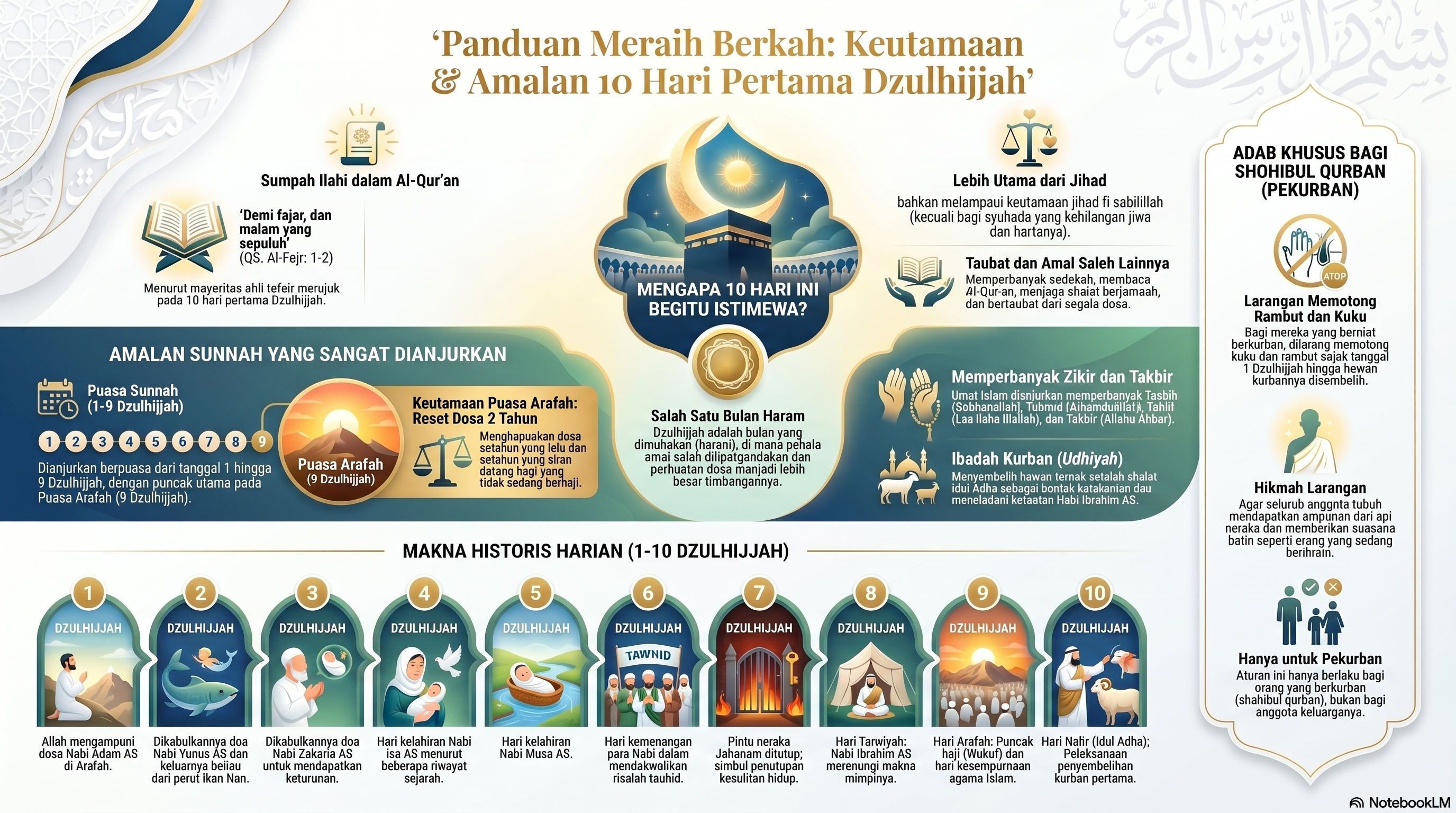 Infografis Keutamaan Dzulhijjah